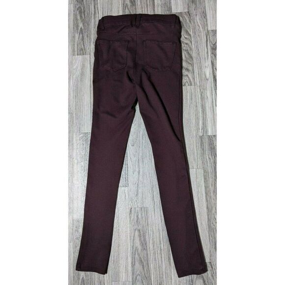 (3/$35) Rewind Stretchy Burgundy Red Pants - Picture 2 of 11
